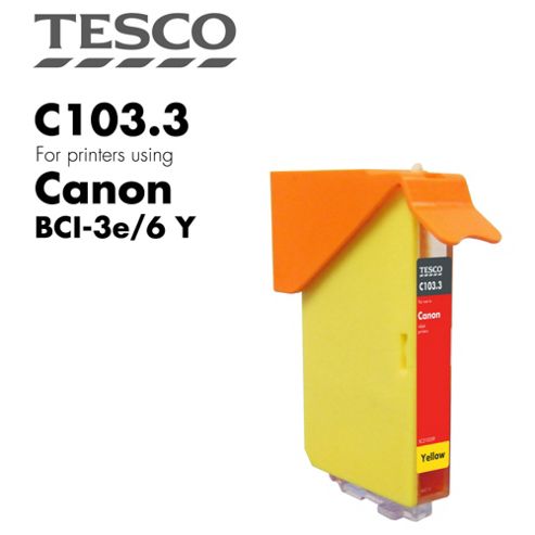 Image of Tesco Bci3/6 Yellow Printer Ink Cartridge (for Canon Bci-3/6 Yellow )