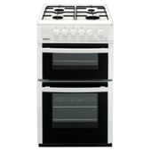 Beko DVG592WP 50cm Gas Double Oven White