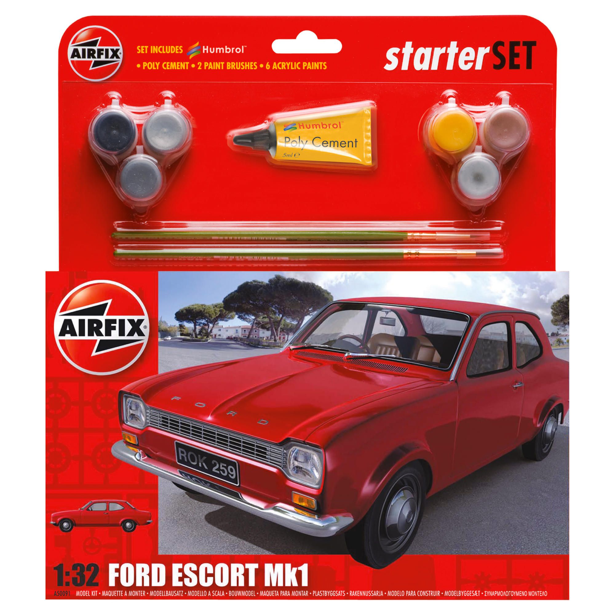 Airfix Ford Escort 1:72 Scale Cat 2 Gift Set