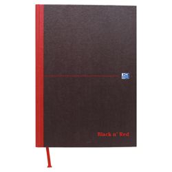 Black n Red A4Casebound Notebook