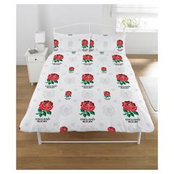 England Rugby Double Rotary Duvet Set Micro Fibre