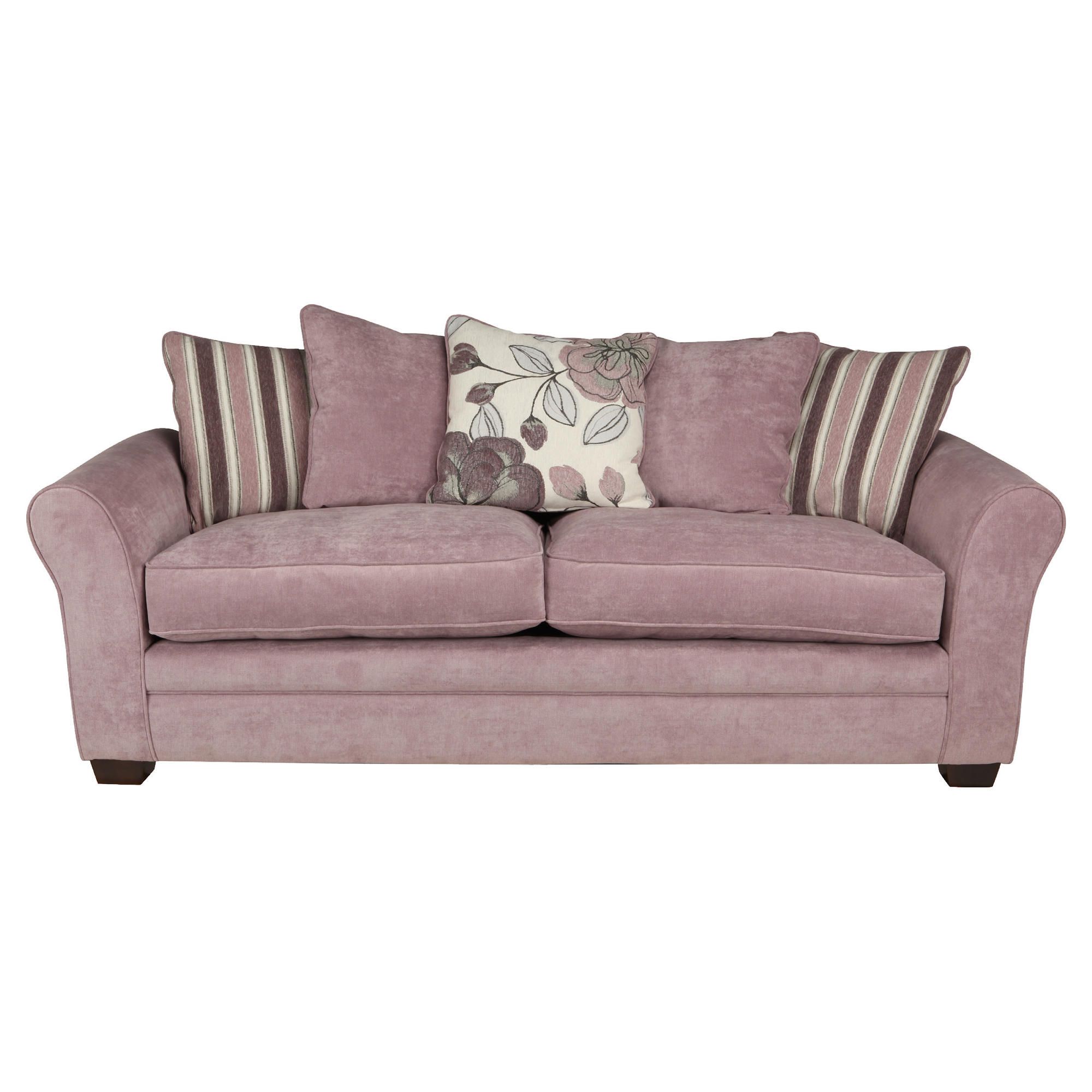 Amelie Large Fabric Sofa, Lilac at Tesco Direct