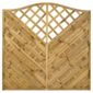 Timberdale 1.8mx1.8m Verona 10 Screen Pack with Posts and Fixing Brackets