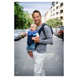 BABYBJORN Baby Carrier Active, Dark Blue/Blue, Cotton Mix