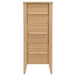 Eva Light Oak 3 Drawer Unit
