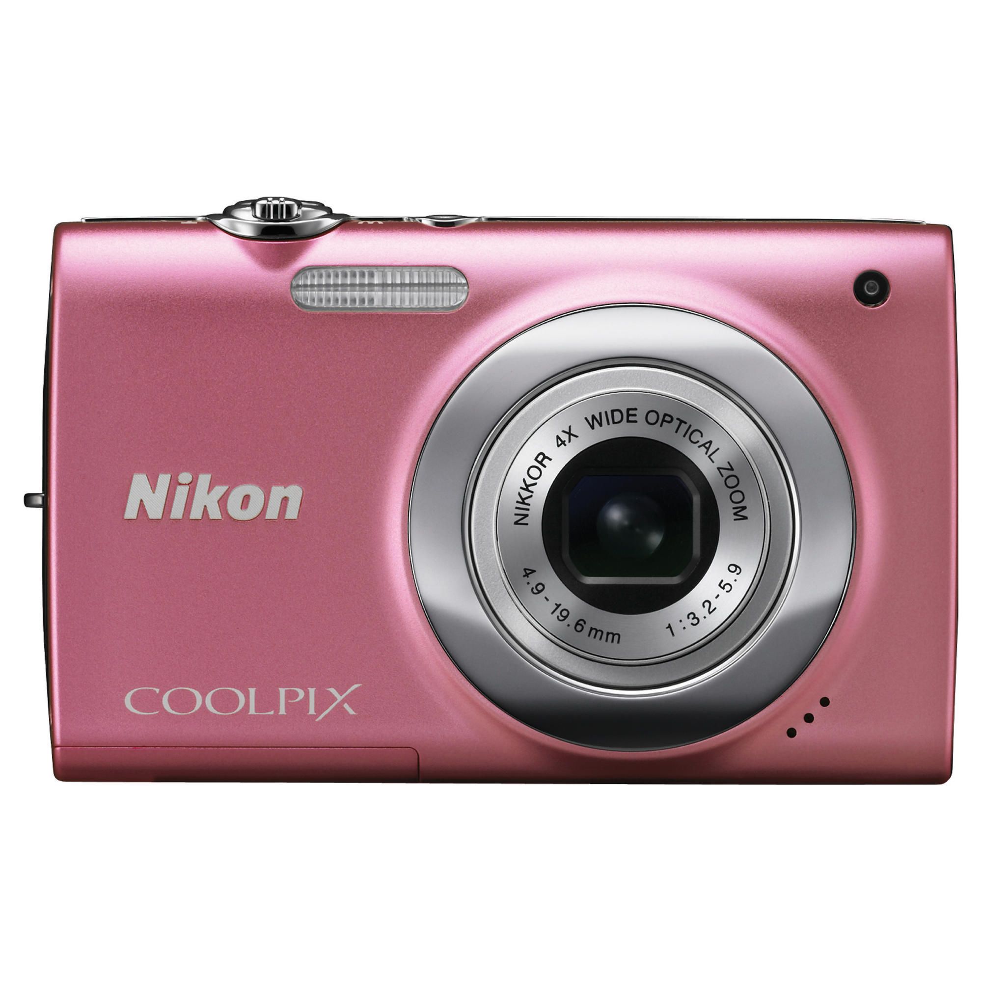 Nikon Coolpix S2500 Digital Camera - Pink (12MP, 4x Optical Zoom) 2.7 inch LCD