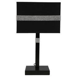 Tesco Lighting Audrey Black and bling table lamp