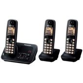 Panasonic KX-TG6623EB Triple Digital Cordless Phone Set with Answer Machine