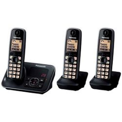 Panasonic KX-TG6623EB Triple Digital Cordless Phone Set with Answer Machine