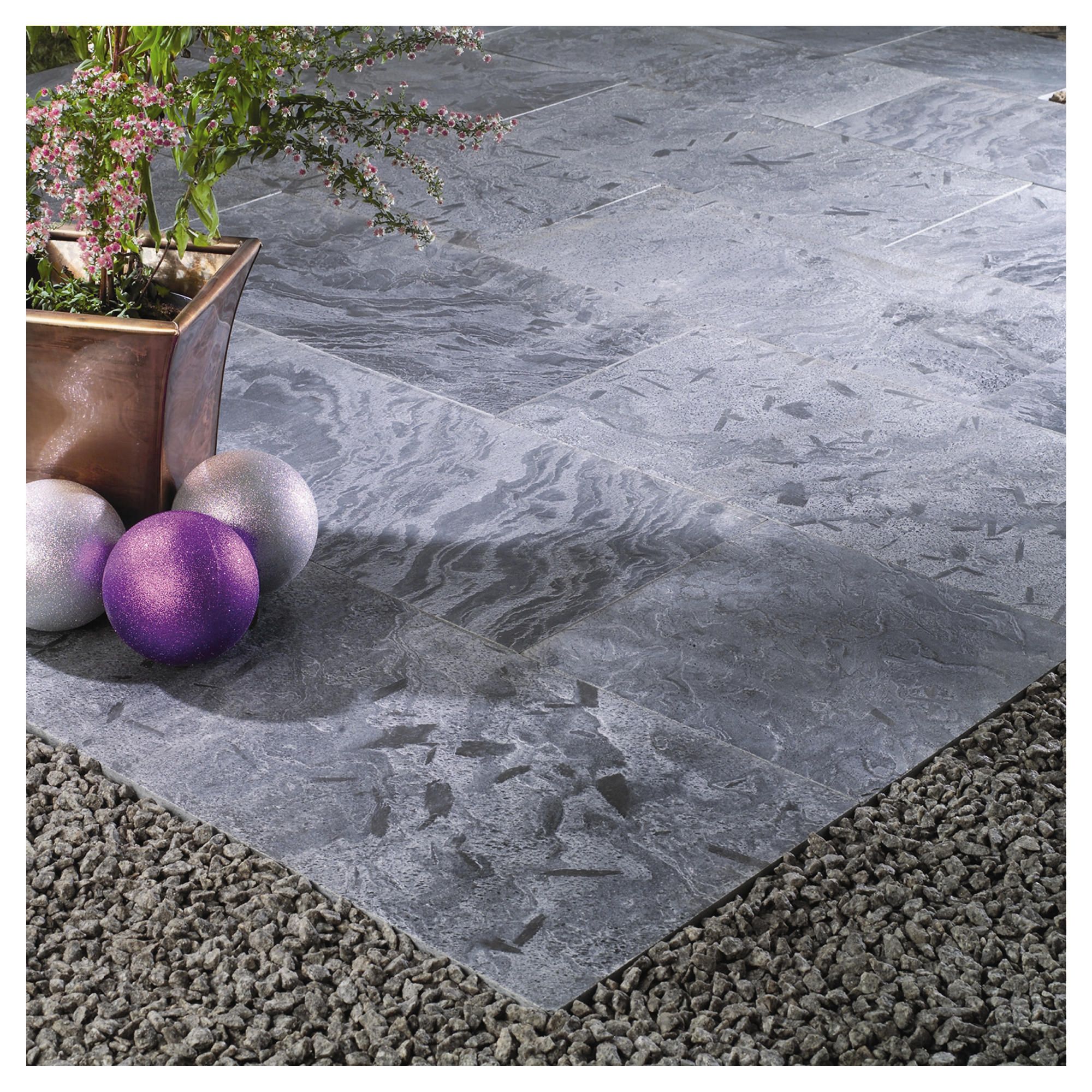 Natural Stone Moonlight Patio Kit 2.4x2.4m at Tescos Direct