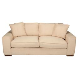 Omega Large Fabric Sofa, Natural
