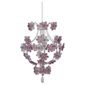 Tesco Lighting Edina satin nickel pendant shade- Lilac flowers