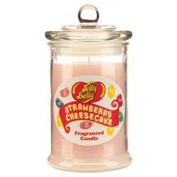Jelly Belly Scented Candle Jar Strawberry Cheesecake