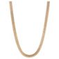 Gold Plated Silver Double Curb Necklace, 46cm