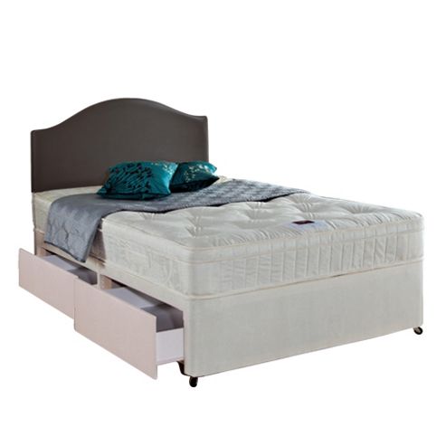 Image of Airsprung Danbury Memory Cushion Top Double 4 Drawer Divan Bed