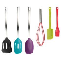 Taylors Eye Witness 6 piece Silicone Utensils Set, Mixed