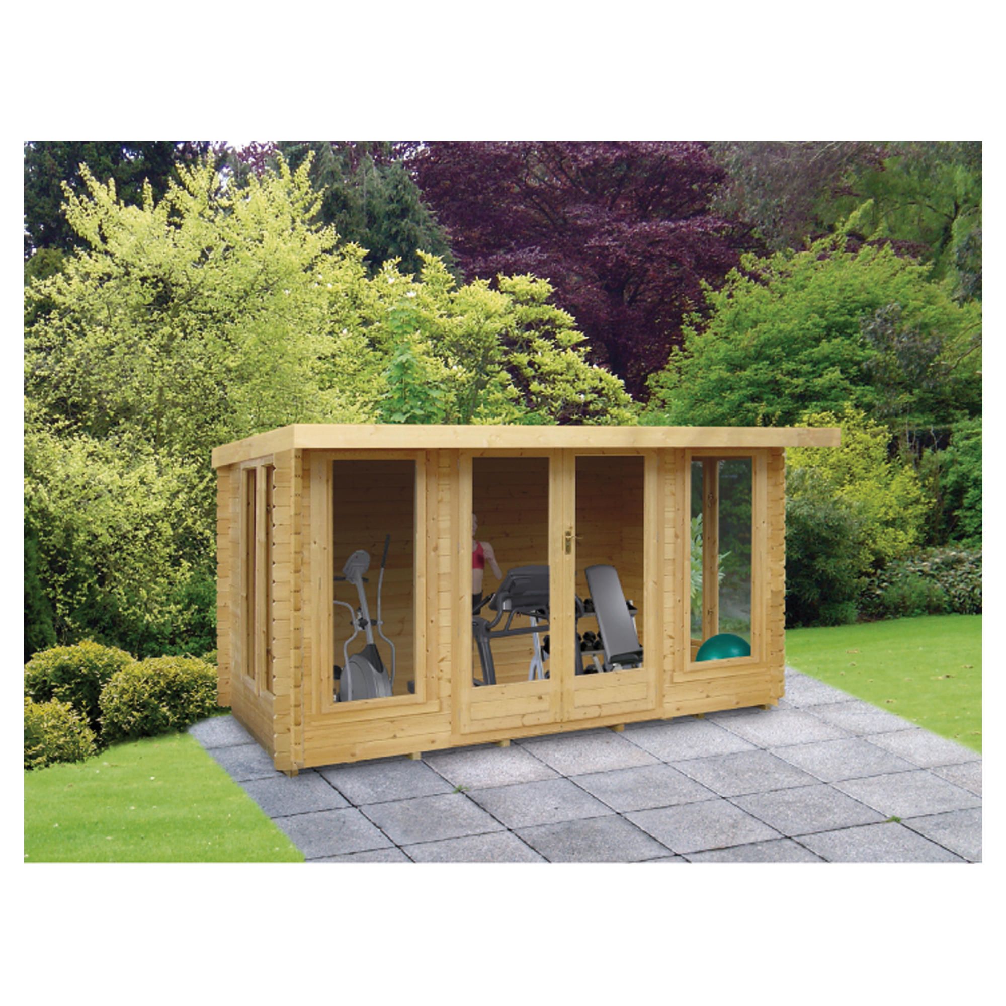 Finewood 14x14 Log Cabin at Tesco Direct