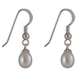Sterling Silver Pearl Drop Earrings