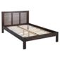 Boston Double Bed Frame, Acacia With Walnut Stain