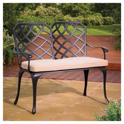 Hartman Verona Cast Aluminium Bench & Cushion