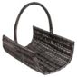 Wicker Log Basket chocolate