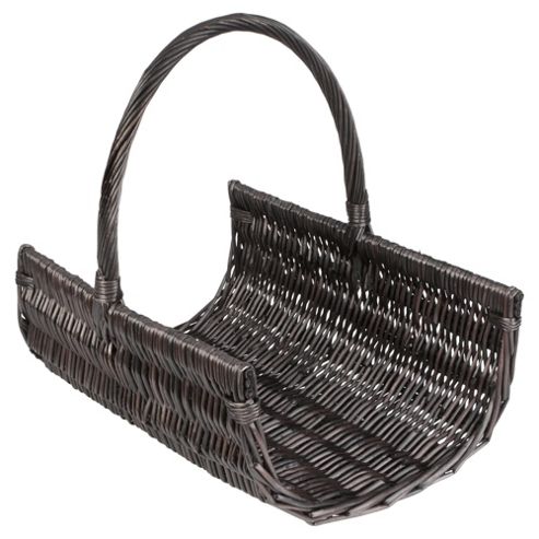 Image of Tesco Wicker Log Basket, Chocolate