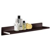 Croydex Glass Shelf Dark Wood