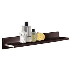 Croydex Glass Shelf Dark Wood