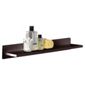 Croydex Glass Shelf Dark Wood