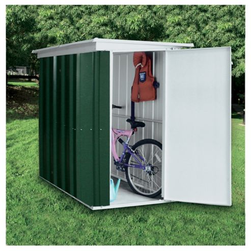 Yardmaster 6'x3'5 metal pent lean-to with floor support frame