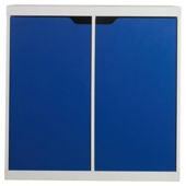 Seattle Kids 2 Door Storage Unit, White & Blue
