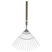 Dobbies Select Wood&Stainless Steel Lawn/leaf Rake