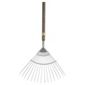 Dobbies Select Wood&Stainless Steel Lawn/leaf Rake