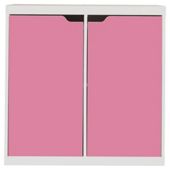 Seattle Kids 2 Door Storage Unit, White & Pink