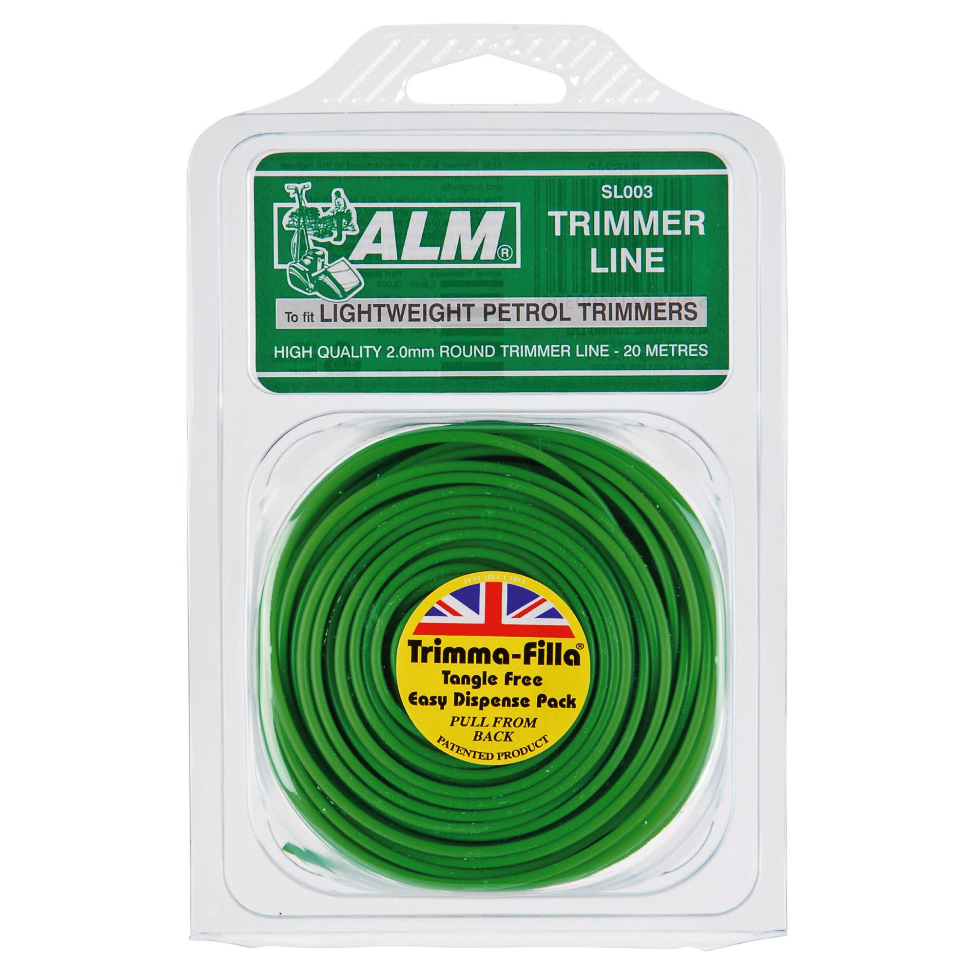 ALM Trimmer Line for all lightweight petrol grass trimmers - 2.0mm x 20m, 2 pack