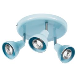 Tesco Lighting Eden 3 Spot Plate Pale Blue
