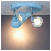 Tesco Eden 3 Spot Plate Pale Blue