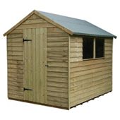 8x6 Timberdale Overlap Pressure Treated Apex Shed