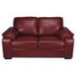 Ashmore Small Leather Sofa, Red