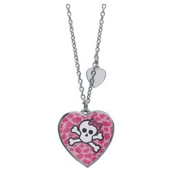 Pink Cookie Heart Pendant, With Purse