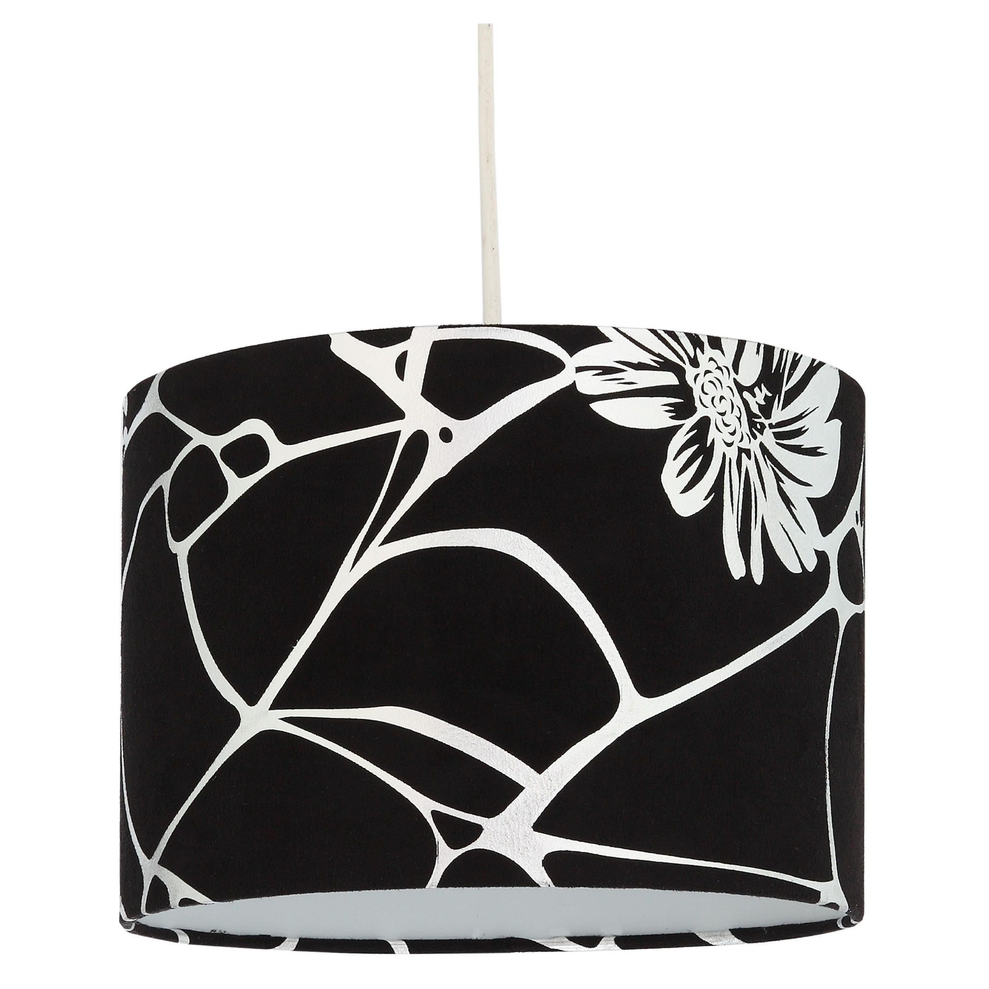 Silver Foil Print Shade Silver Foil Print Shade