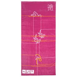 Olympics Pink Swimming Towel 100% Velour