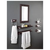 Croydex Mirror Dark Wood