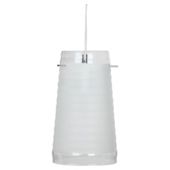 Signa Malmo Clear/Frosted  Glass Pendant Ceiling Fitting