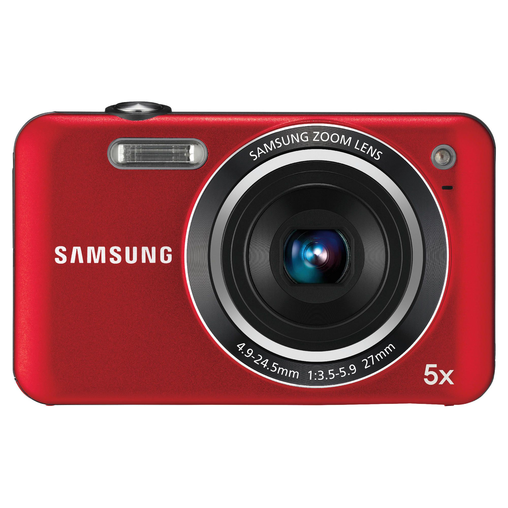Samsung ES75 Digital Camera -&nbsp;Red (14.2MP, 5x Optical Zoom) 2.7 inch LCD