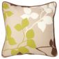 Tesco Set of 2 Bold Leaf Cushion Covers, Chocolate