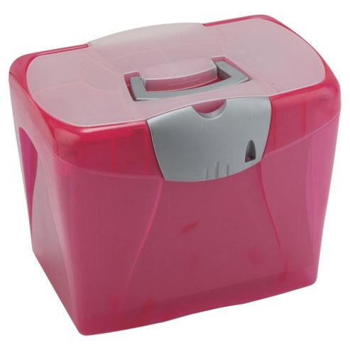 Image of Pierre Henry A4 Horizon Plastic Box File, Pink