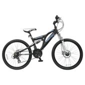 Vertigo Eiger 26" Dual Suspension Adult Mountain Bike, Men's - 16" Frame