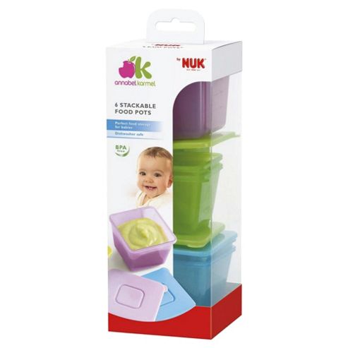 Image of Annabel Karmel 6 Stackable Food Pots