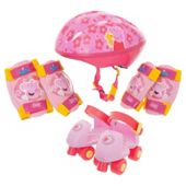 Peppa Pig Skates/Helmet/Pads Set